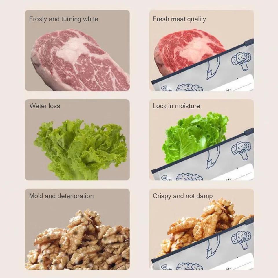 30pcs S/M/L Packaging Sealable Foil Pouch Bags Aluminum Foil Fresh-keeping Bag Sealable Bag Refrigerator Pantry Organizer Bags