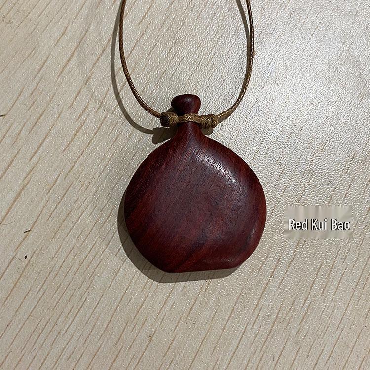 Wooden Hip Flask Necklace: Retro Choker & Long Sweater Chain for Women