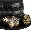 Steampunk Top Hat With Adjustable Goggles And Industrial Gear Handmade Fantasy Cosplay Hat For Halloween Costume Parties