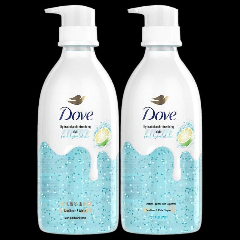 Dove Essence Shower Gel Glacier Sea Salt & White Grapefruit (2x430g)