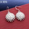 925 Sterling Silver Firework Pendant Earrings Fashion Wedding Jewelry