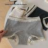Women's Seamless All-Cotton Antibacterial Underwear - Extra Long, Wide, and Flat Leg Design