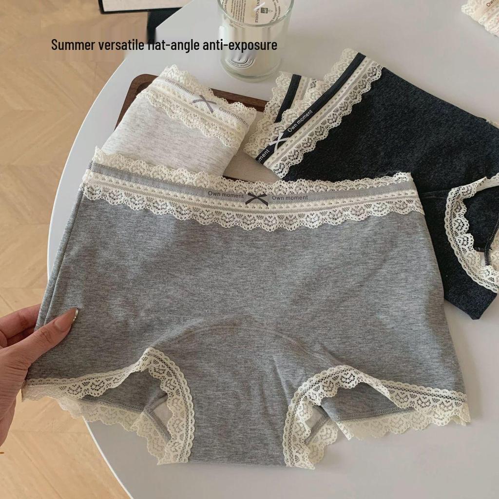 Women's Seamless All-Cotton Antibacterial Underwear - Extra Long, Wide, and Flat Leg Design