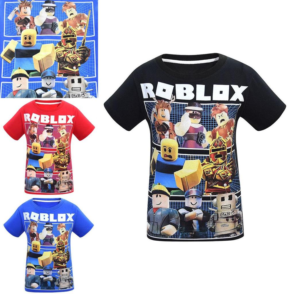 Lebhaftes Roblox Charakter Spiel T-Shirt für Kinder mit bequemer Baumwolle