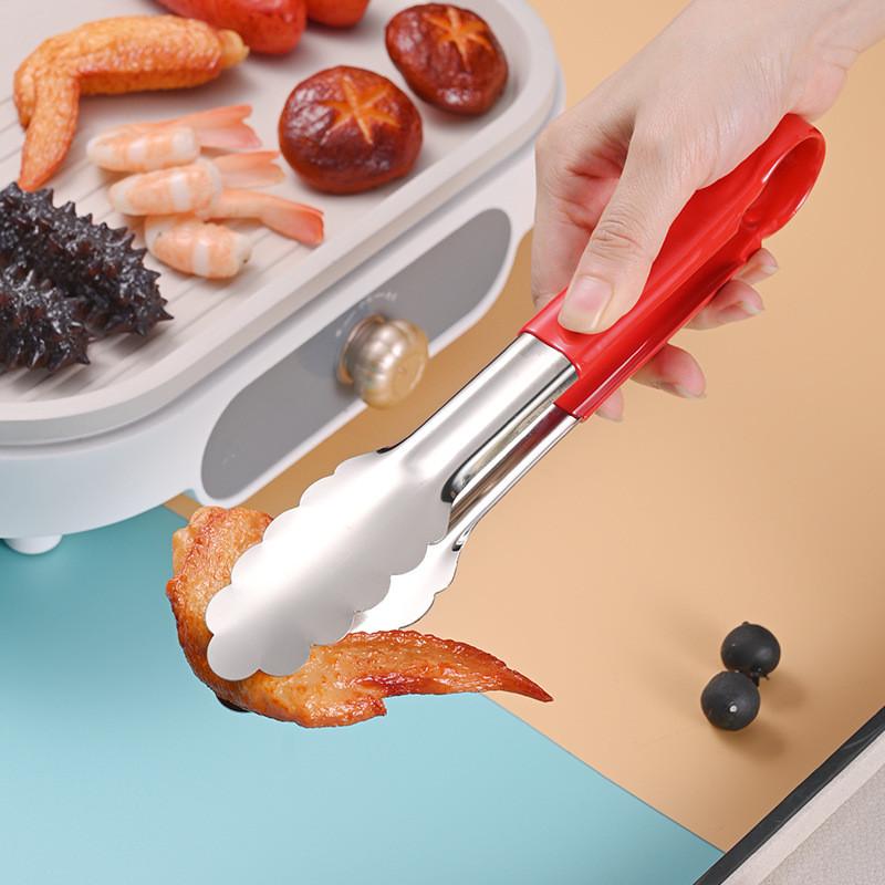 9/12/14Inch Stainless Steel Food Clip Kitchen Restaurant Baking Bread Clip Multifunctional Barbecue Clip Steak Clip