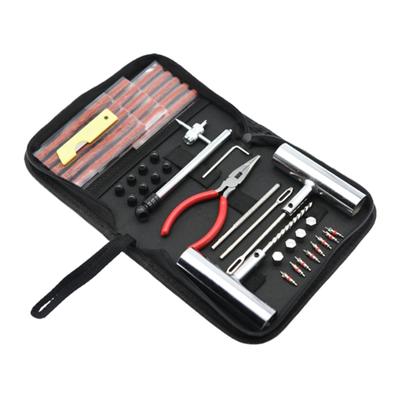 Upgraded 46pcs/set Tire Repair Solution Portable &  Tire Puncture Repair Kit Tire Maintenance Tool Set for Car