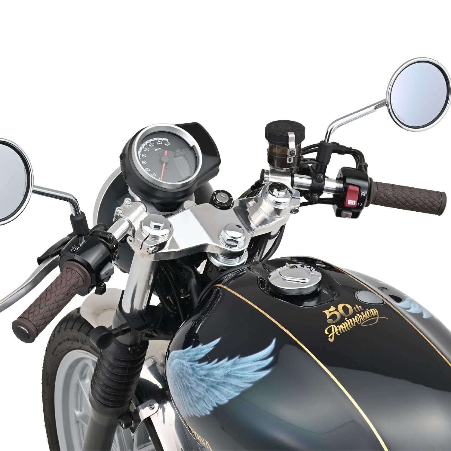 

Daytona Separate Handset Cafe Racer Style Buff Finish 42653 GB350/S(23) шкіра буйвола