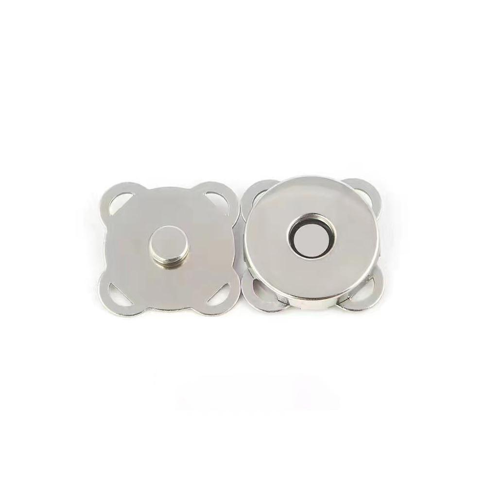 

10 Sets Fashion Magnetic Snap Clasps Decorative Plum Blossom Buttons for Handbags Purses DIY Craft & Clothing Accessories 14mm 10pcs серебряный