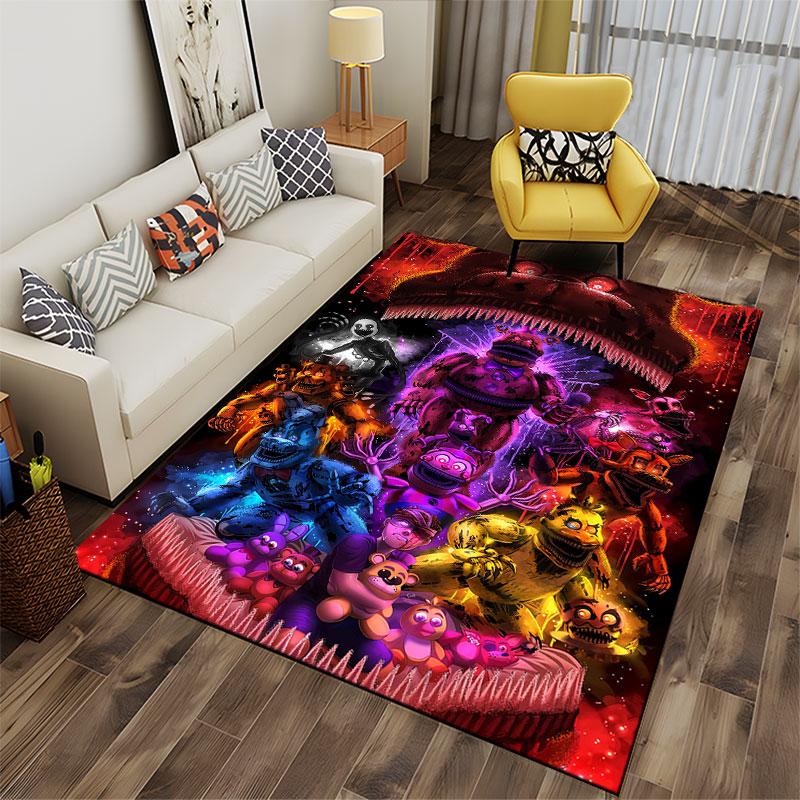 "Colorful Scary Animatronic Art" suitable as a non-slip mat for the living room or bedroom sofa
