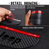 For Jeep 2pcs Car Rearview Carbon Fiber Mirror Rain Eyebrow Rainproof Compass Renegade Cherokee Wrangler JK Patriot Liberty AJW1