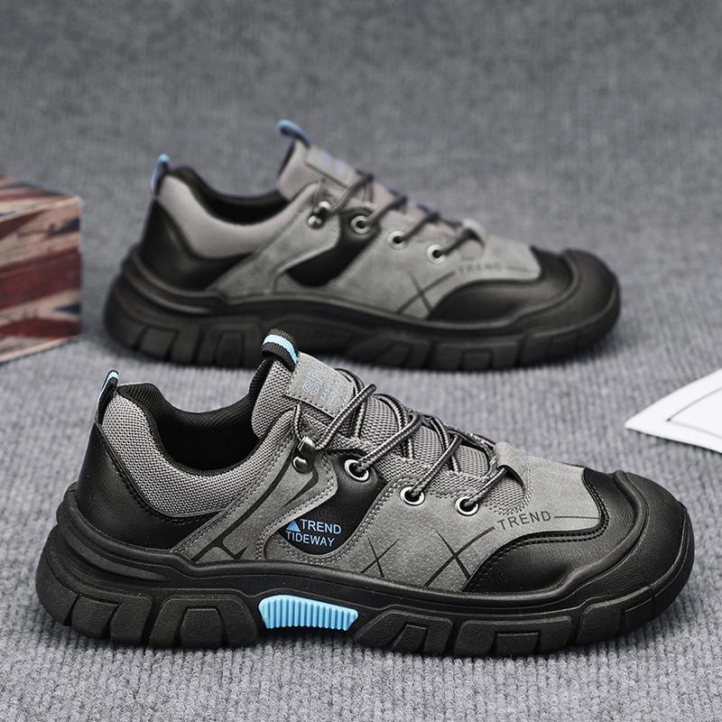 

Водонепроницаемая рабочая обувь для строительства Повседневная мужская обувь Дышащая нескользящая рабочая обувь для альпинизма Износостойкая рабочая обувь для страхования труда 39 серый