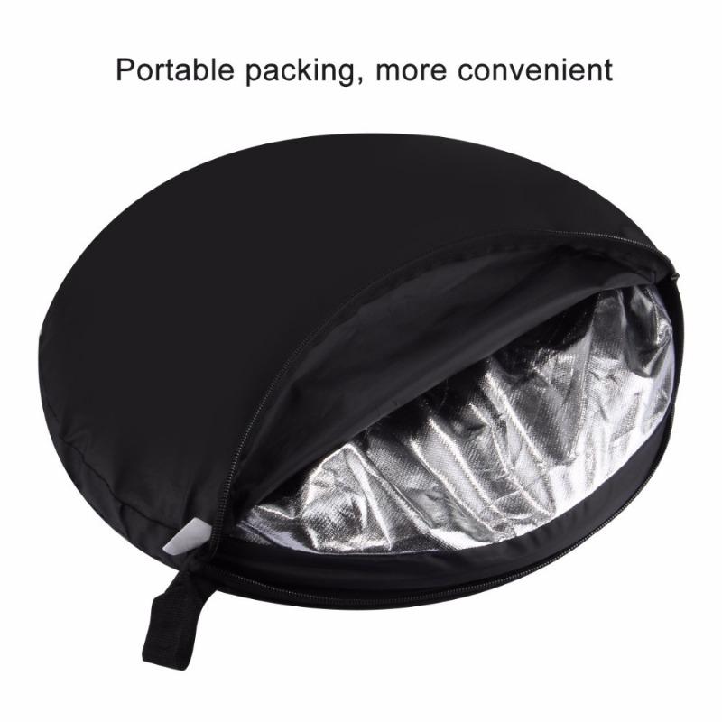 24" 60cm 5 în 1 multi pliabil pliabil fundal pentru studio foto panouri panouri reflectoare portabile pliante reflector fotografie rotund