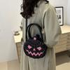 PU Pumpkin Shape Bag Skull Ghost Handbag Simple Halloween Shoulder Bag  Storage