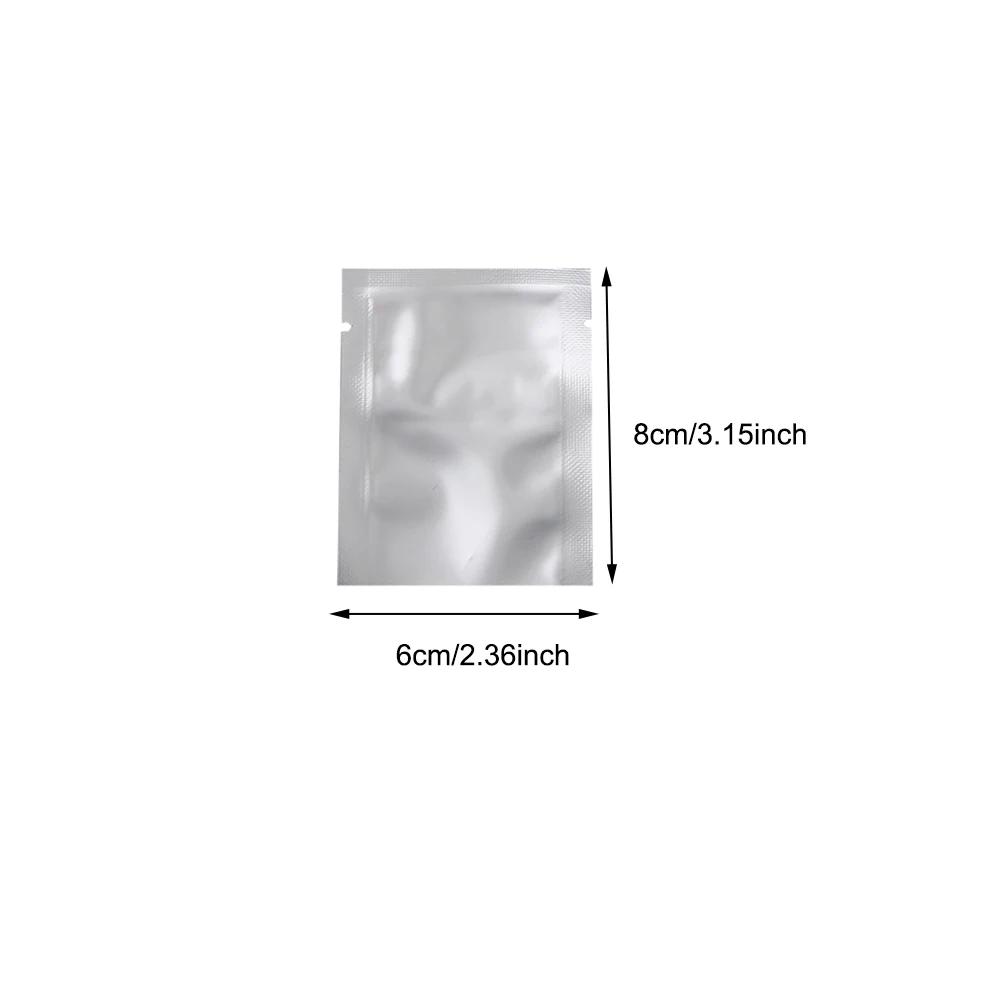 10-200pcs Vacuum Sealing Foil Bags Silver for Storage, Heat Sealable Aluminum Foil Pouches, Vacuum Bag for Coffee, Spices,Powder