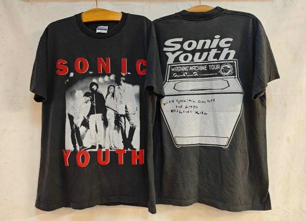 Vintage 1995 Sonic Youth Washing Machine Tour 90s Band Size L T-Shirt REPRINT