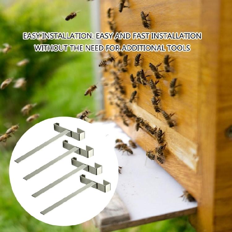 4Pcs Stainless Steel Bees Hives Frame Holders With Full Frame Support Capacity Beekeeping Bracket Rack Bees Hives Accessories