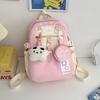 Schoolbag College Wind Milk Yellow Cute School Bag Junior High School Student High School Student Lightweight Versatile Girl Large Capacity Backpack