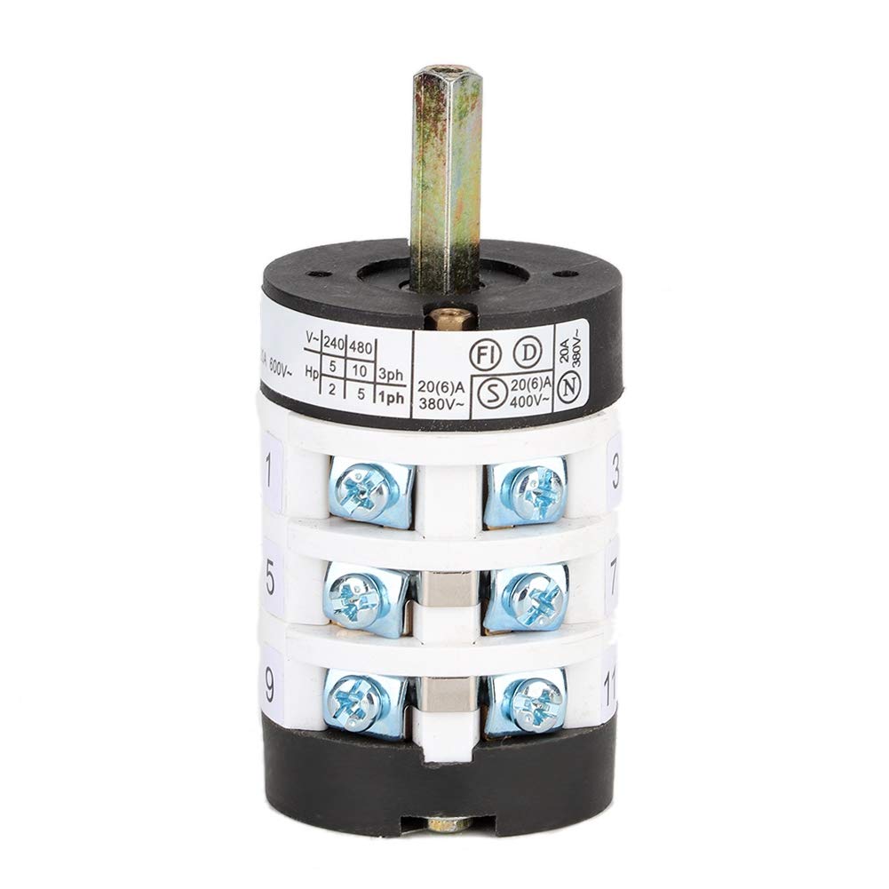 Gorgeri Car Tire Changer Switch, Tire Changer Machine Motor Forward Reverse Switch Car Repair Tool White 20A