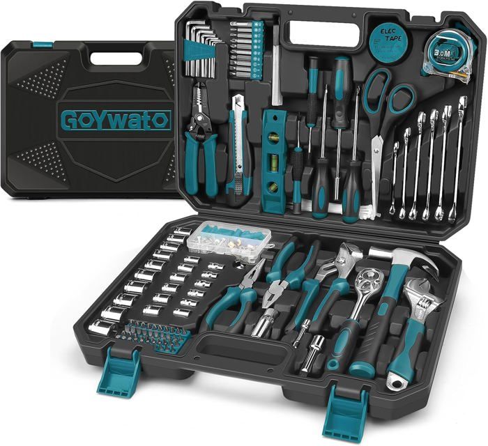 Boîte à outils - GoYwato - 287 pièces - Acier au carbone - Ergonomique - Portable