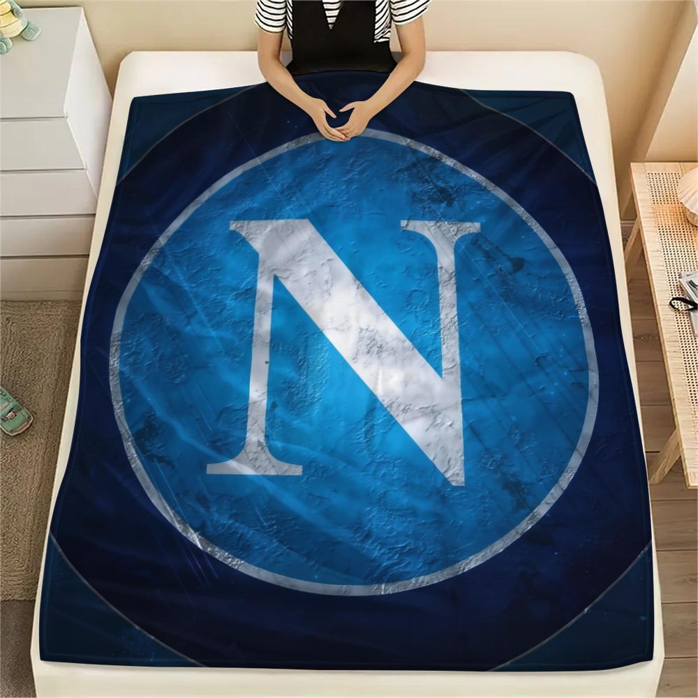 Nápoles, Manta de Franela con Patrón, Alta calidad, Cómoda para Todas las Estaciones, Decoración del Hogar, Calidez y Comodidad, Perfecta para Regalos.