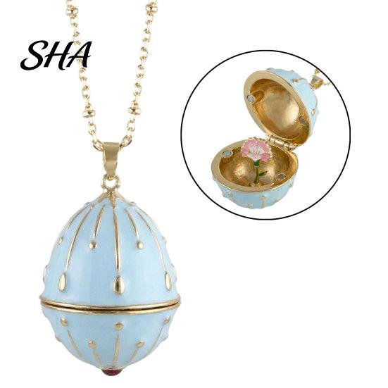 Birth Month Flower Jewelry Openable Oval Pendant Necklace, Dainty January to December Stylish Birthday Gift for Mom Wife Girlfriend Elegant A