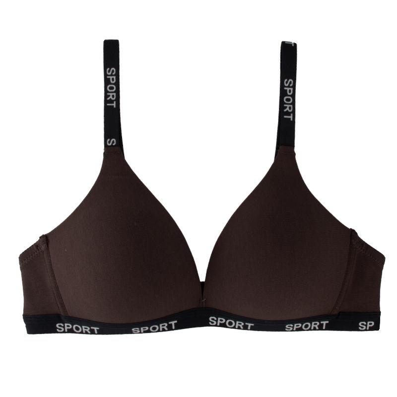 

FallSweet Бесшовный Сексуальный Бюстгальтер Пуш-ап Глубокий V Бюстгальтеры Сексуальное Нижнее Белье Беспроводной Мягкий Хлопковый Бюстгальтер Женское Белье 32AB-38AB XL кофейный