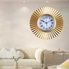 Creative Entrance Decoration Clock Wall Clock Living Room Home Creative Light Luxury Quiet Clock Hanging on The Wall Atmosphere
