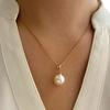 Elegant Pearl Pendant Necklace and Earring Set