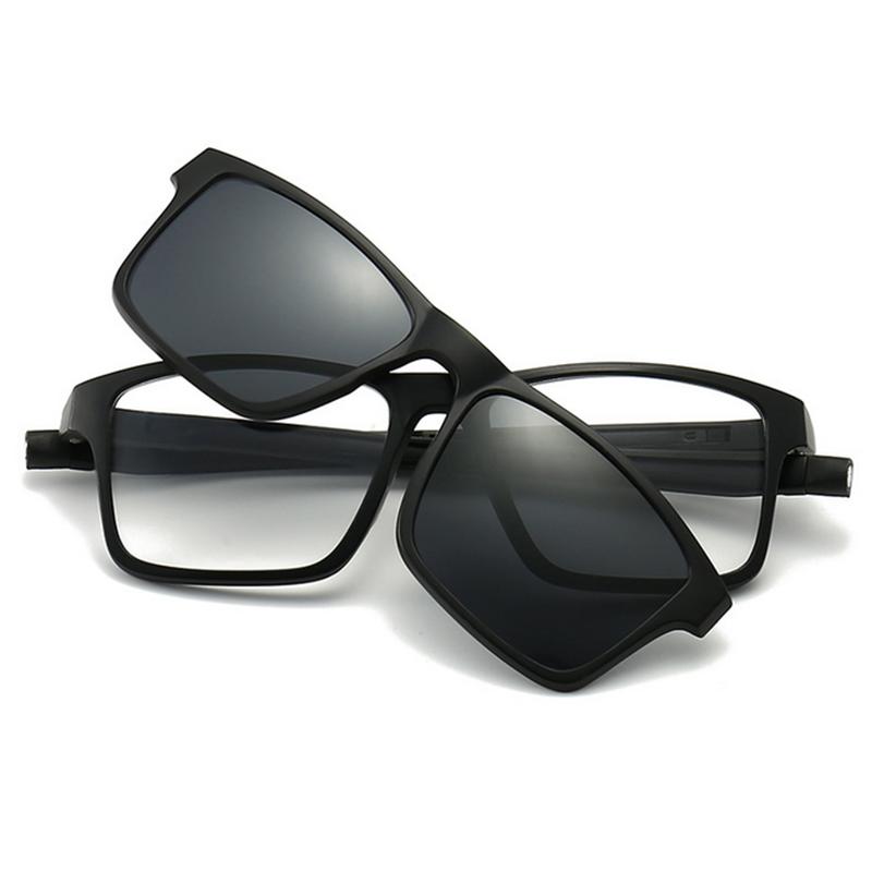 2505 Magnetic Unisex Optical Prescription Square Sun Glasses Slip Chain Hanging Neck Myopia -0.5 -0.75 -1.0 -1.5 -2.0 To -6.0