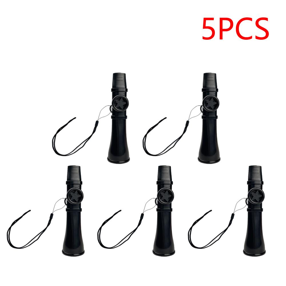 1-5PCS Small Kazoo with Lanyard Portable Musical Flute Adjustable Simple Kazoos Instrument for Adults Beginner Music Lovers