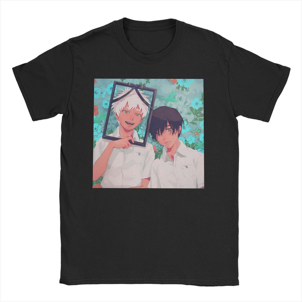 Men Women's T-Shirts The Summer Hikaru Died Pure Cotton Tee Shirt Short Sleeve Tsujinaka Yoshiki Manga T Shirts Clothes Printed