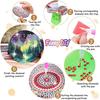 8 Pieces/set of Diamond Painted Aurora Patterned Coasters, DIY Coasters with Holder, Suitable for Beginners and Adults, Art and Craft Supplies Gifts