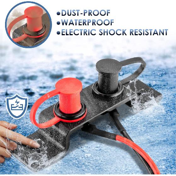 Wsays UTV Battery Jump Post Terminals Relocation Kit Quick Charging Battery Tool Compatible with Can-Am X3 UTV ATV Car Trucks RV Tractor Mower Diesel