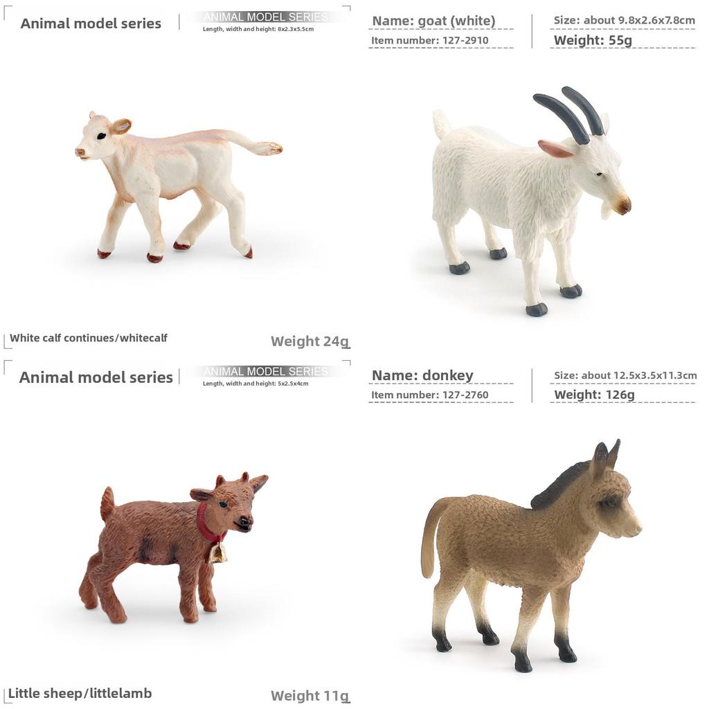 Donkey Pvc Model With Realistic Farm Figures For Educational Display And Collection