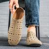 Summer New Men'S Bag Toe Solid Color Casual Shoes Outdoor Comfortable Porous Half Slipper Loafers Fashionable Breathable Sandals