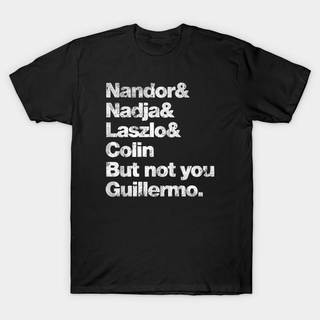 Men Black Print T-shirt Not You Guillermo - Vintage Fresh Design No-Cut Transfer Paper Print Cotton Tshirt 3XL чёрный