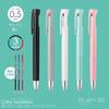 Zebra Blenn 3C Ballpoint White Includes 3 Refills 3-Color Pen, 0.5mm, Barrel, (Black, Red, Blue) B3AS88-SNC5-WAZ