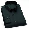 Men's Summer Mulberry Silk Shirt: Solid Color, Non-Iron Long-Sleeve, Anti-Wrinkle Style for Business Casual & Professional Wear
