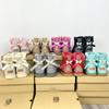 Hot Diamond Low Top Winter Snow Boots Flash Diamond Leather Women's Shoes Flat Large Size Cotton Shoes Full Diamond