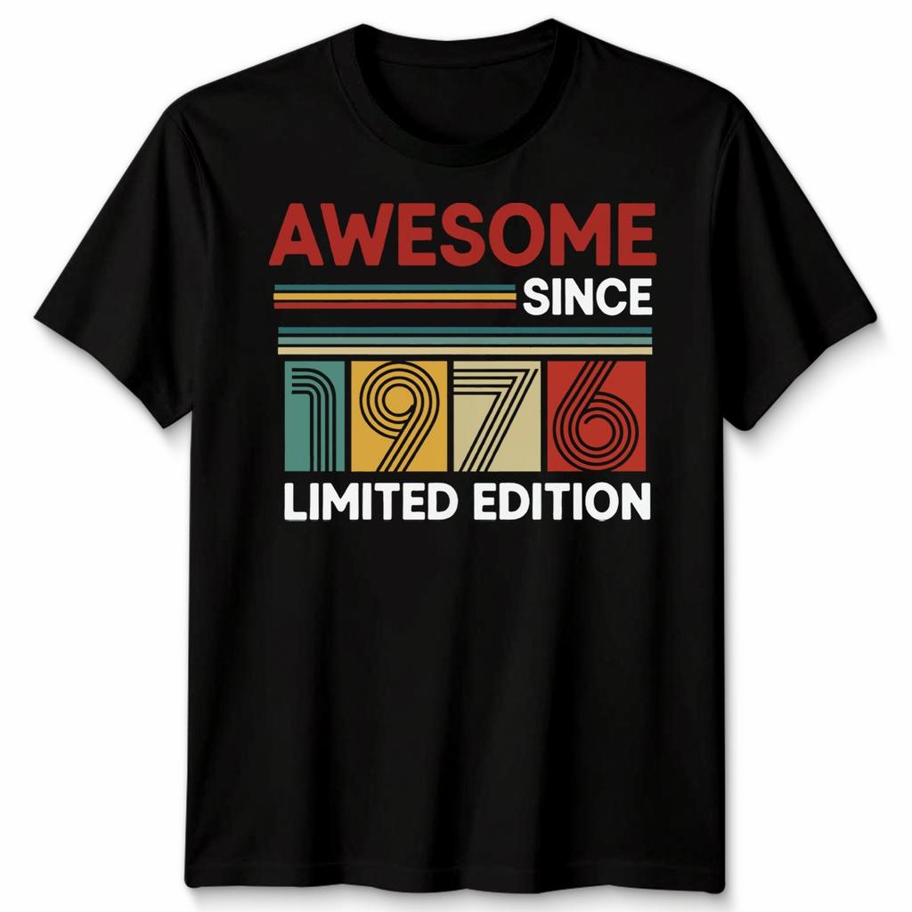 50th Birthday Unisex T Shirt 50yr 1976 Fifty Years Birthday Gift Tee
