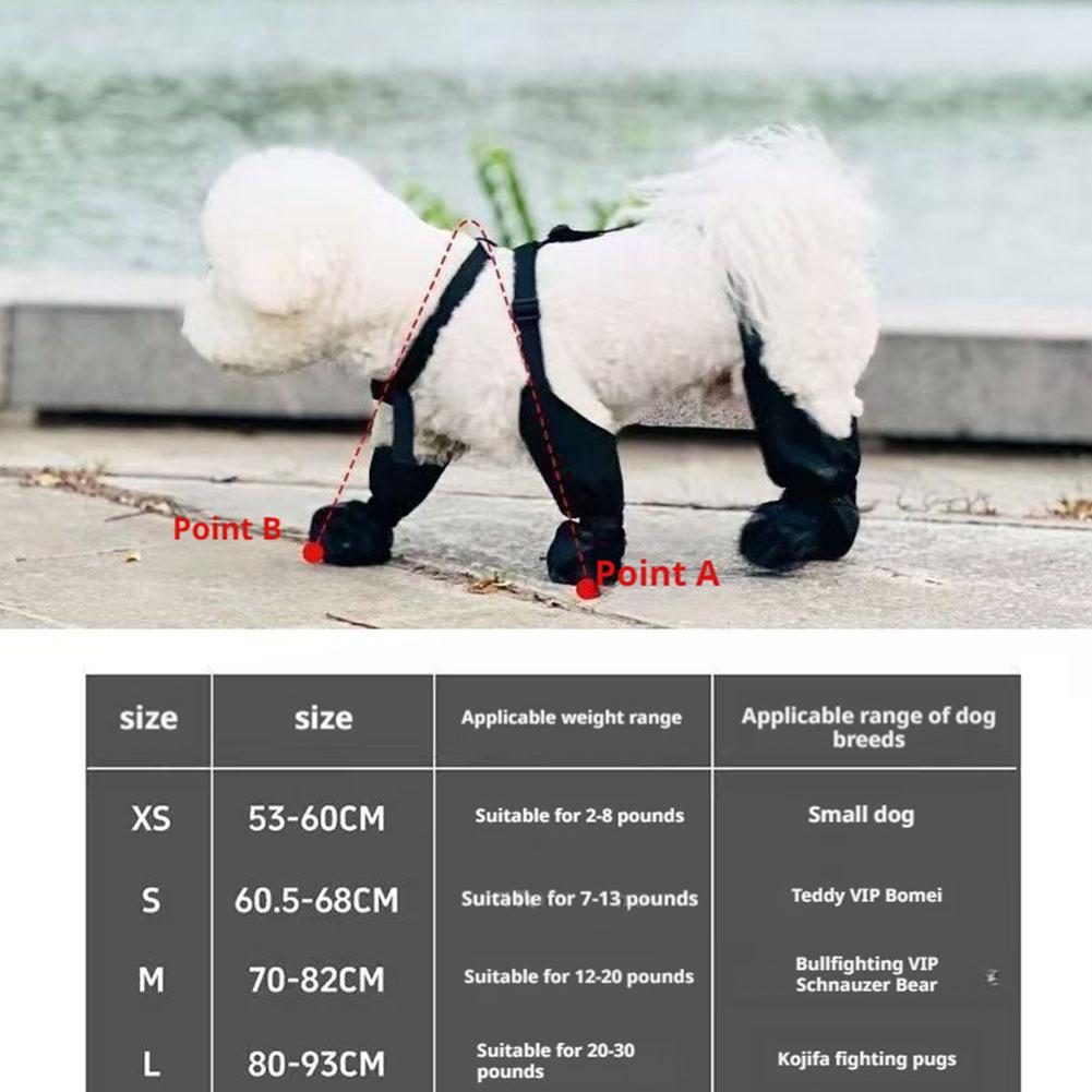 2026 Best Anti-Slip Dog Shoes Pet Paw Protector Dog Rain Booties, Dirty-proof & Anti-fall Dog Outdoor Dog Suspender Sock Shoes