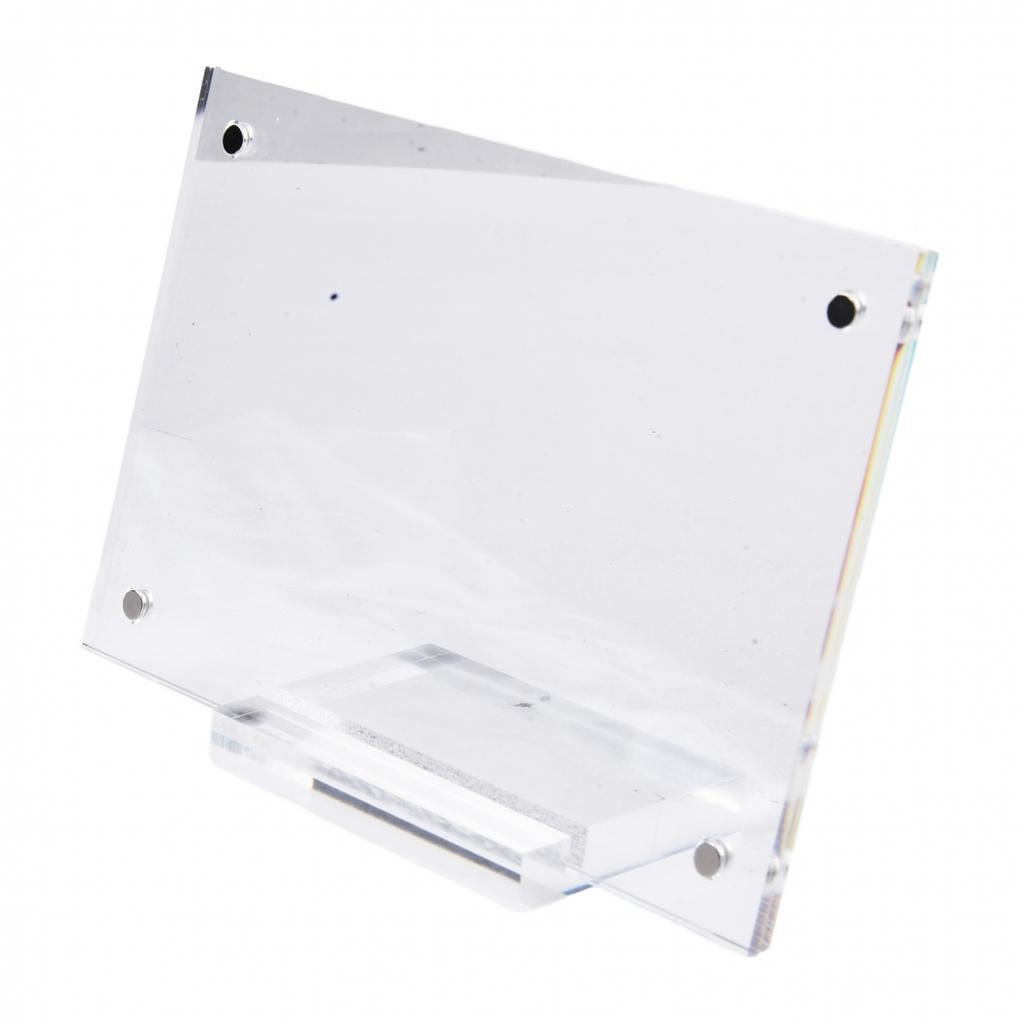 1pc Photo Frame Acrylic Table Card Stand Certificates Authorization Cards