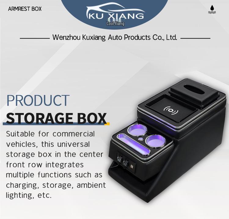 Modern Palisade Armrest Storage Box for Toyota Proace Verso