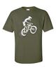 Particle Dot Stencil Mountain Bike Biking Biker MTB Road Cyclist Bicycle TShirt