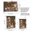 Full Drill Diamond Art Kit Christmas Snowman DIY Rhinestone Painting Canvas Creative Handmade Gift for Dog Lovers Holiday Home Decor