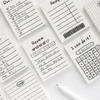 Blocco note portatile Programma giornaliero Lista delle cose da fare Pianificatore settimanale Blocchi da scrittura Cancelleria in carta Blocchetti per appunti da ufficio Forniture