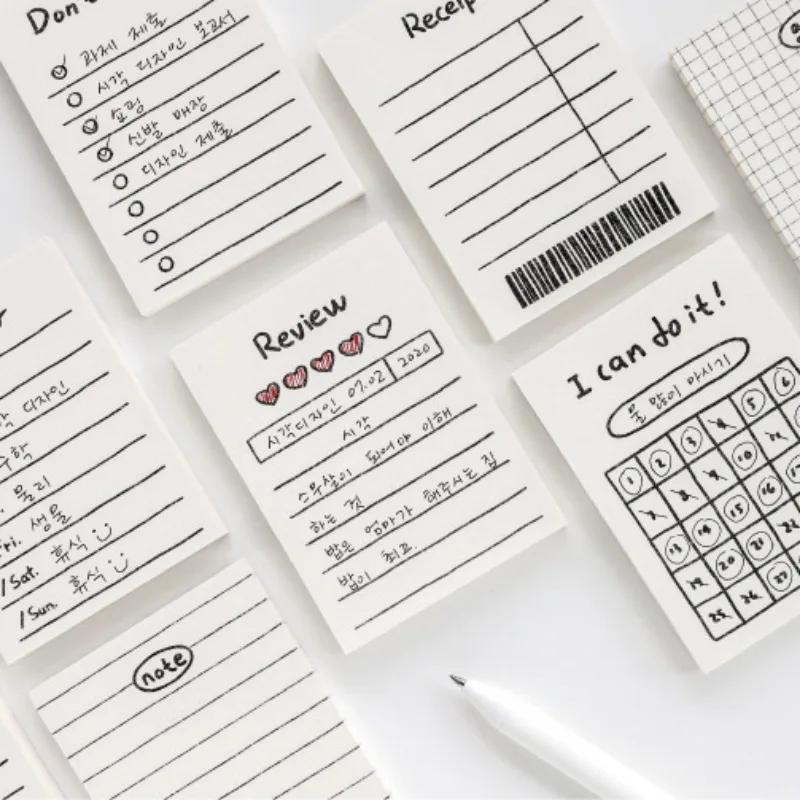 Blocco note portatile Programma giornaliero Lista delle cose da fare Pianificatore settimanale Blocchi da scrittura Cancelleria in carta Blocchetti per appunti da ufficio Forniture