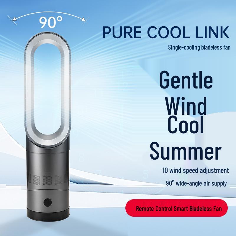 Bladeless Smart Standing Fan – Silent Air Circulation Electric Floor Fan for Home