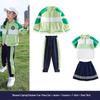 Children's Autumn/Spring School Uniform: Windbreaker, Sports, and Performance Three-Piece Set