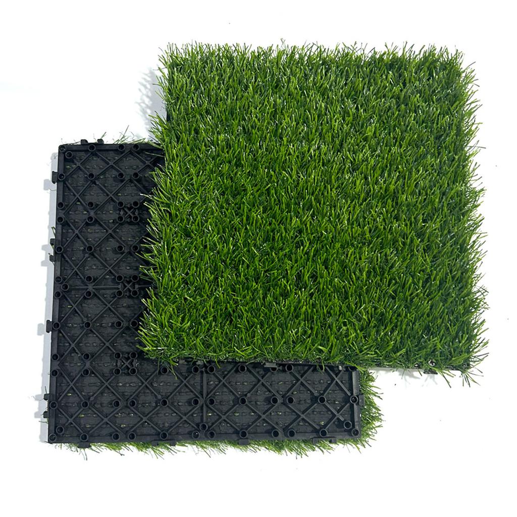 Durable Golf Practice Mat 30x30cm, Self-Draining Artificial Grass Turf for Home Backyard & Indoor Training